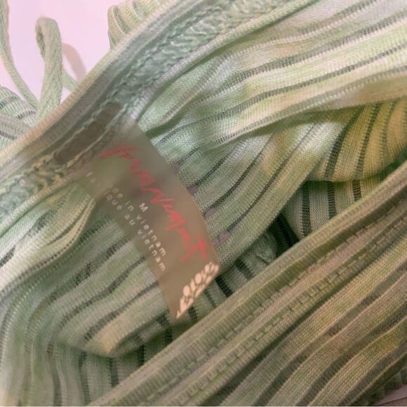 Free People Movement Tied and True Circle Blue Back Striped Tee NWOT - Picture 7 of 10